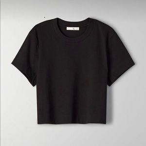 Aritzia Wilfred Free Weekend T-Shirt Cropped cotton t-shirt - M
